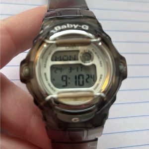 G Shock Baby G watch in smoke gray